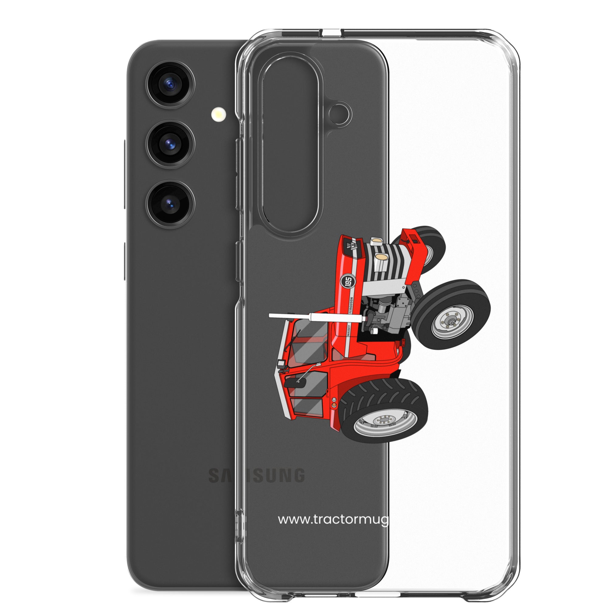 The Tractor Mugs Store Massey Ferguson 185  |  Clear Case for Samsung® Quality Farmers Merch