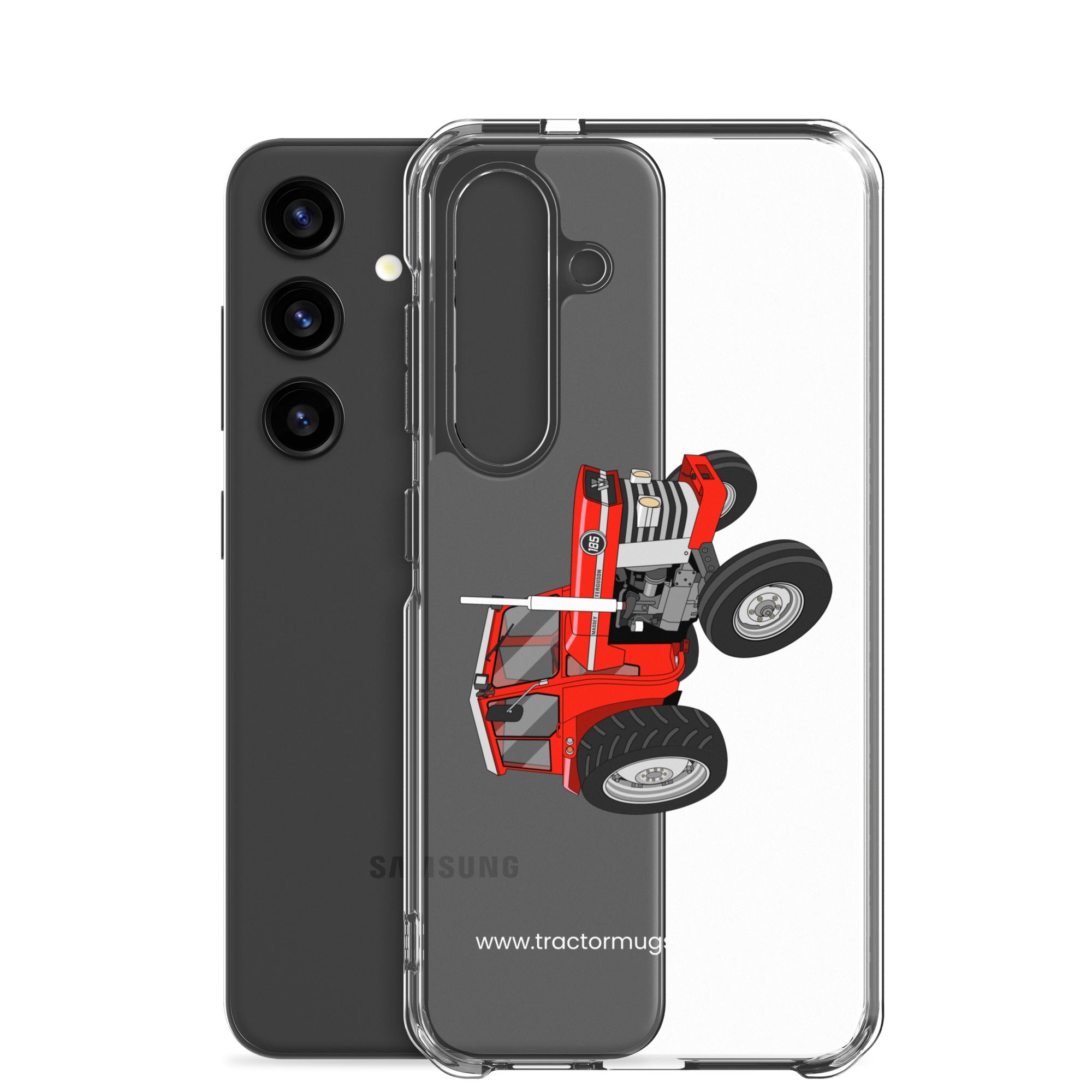 The Tractor Mugs Store Massey Ferguson 185  |  Clear Case for Samsung® Quality Farmers Merch