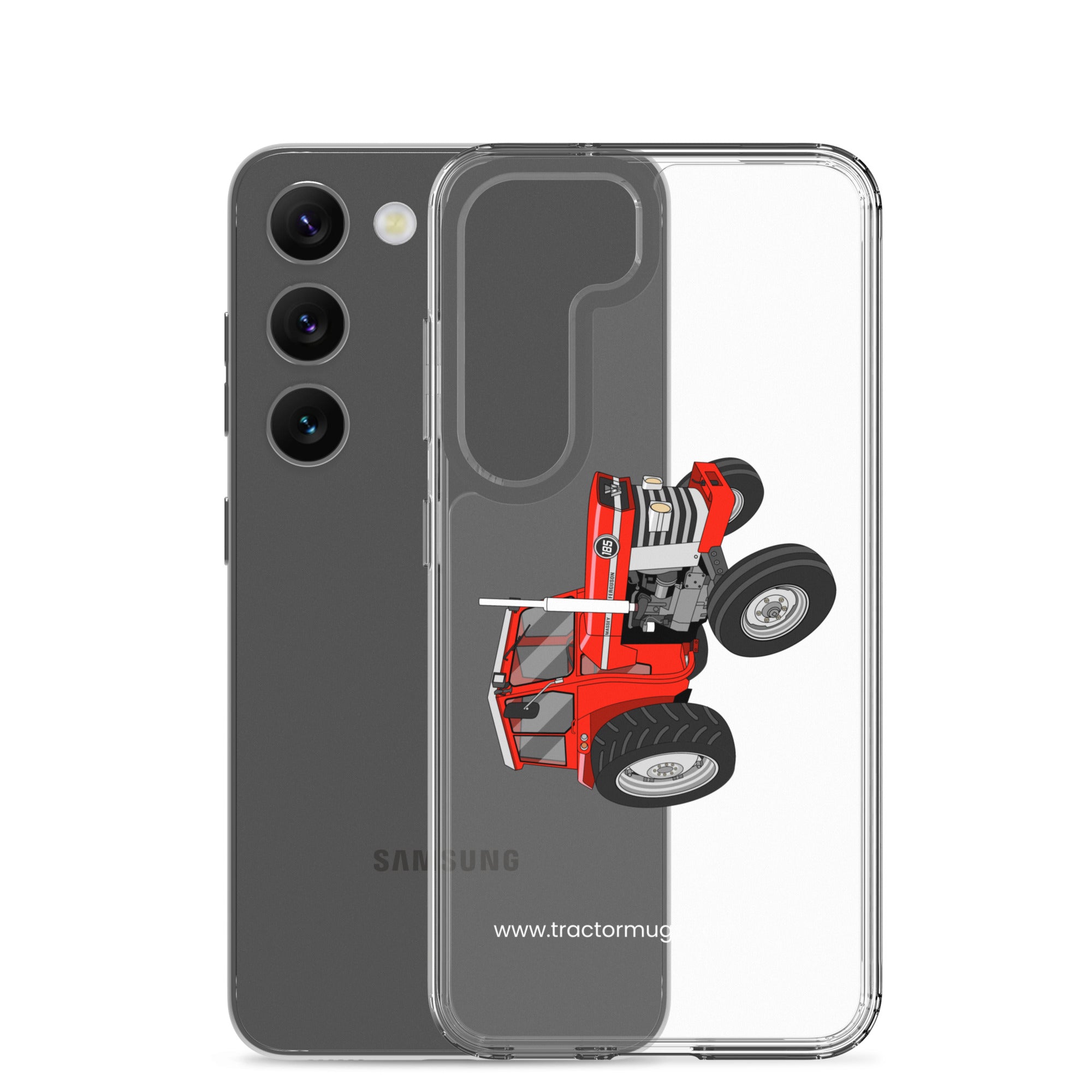 The Tractor Mugs Store Massey Ferguson 185  |  Clear Case for Samsung® Quality Farmers Merch