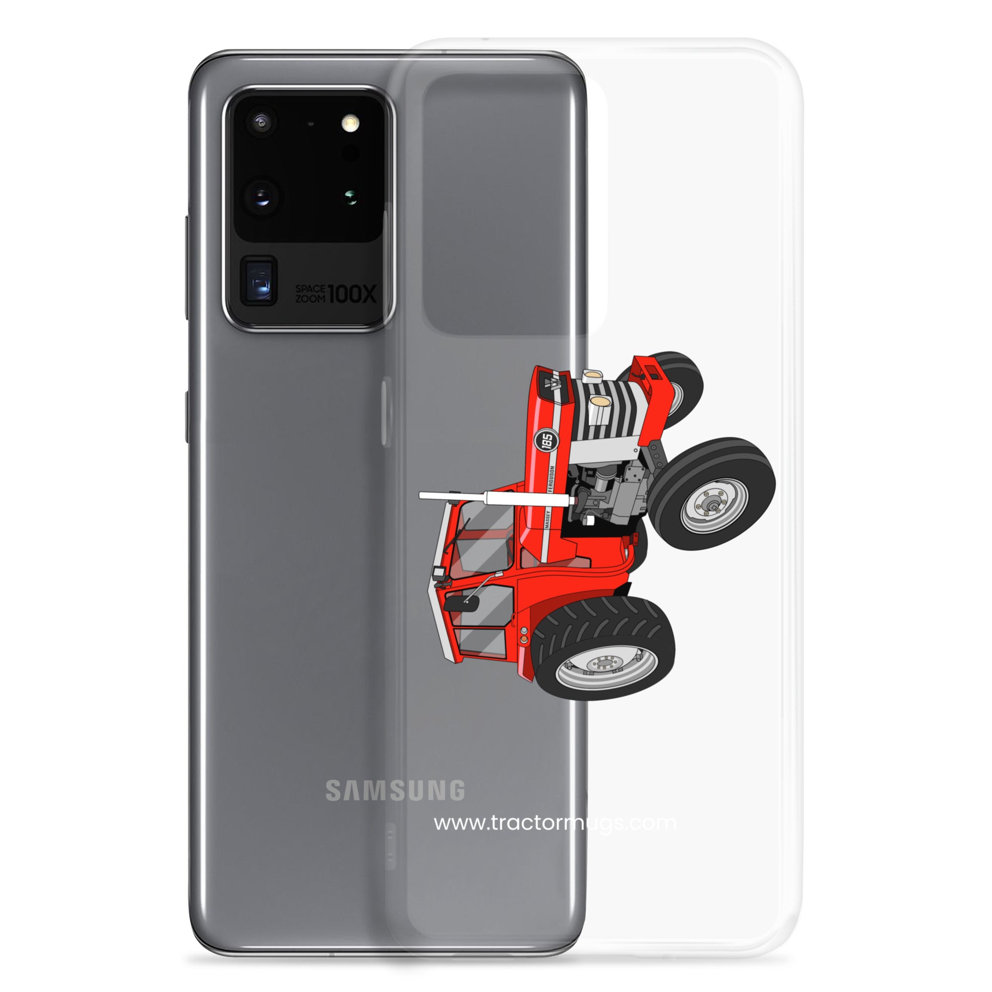 The Tractor Mugs Store Massey Ferguson 185  |  Clear Case for Samsung® Quality Farmers Merch