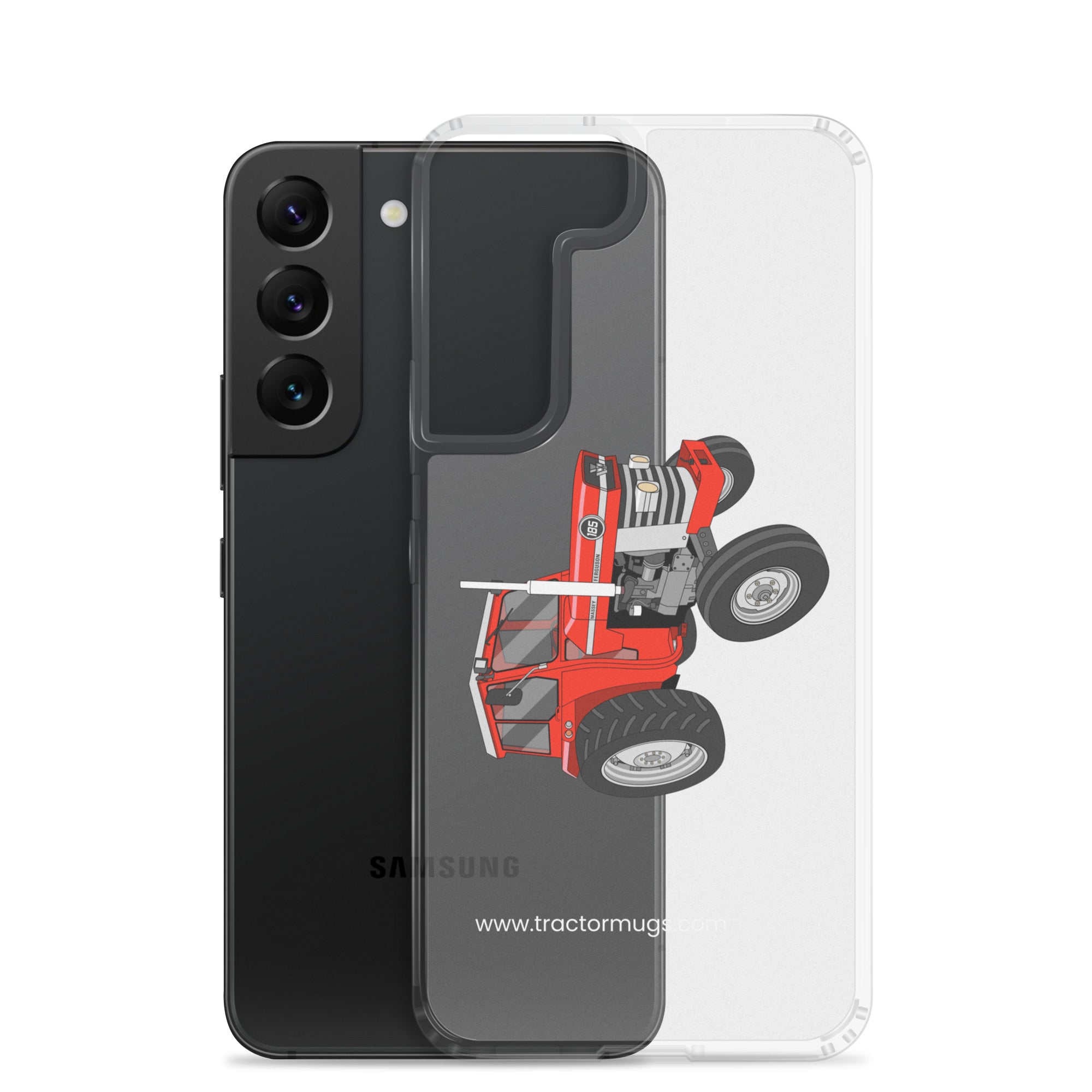 The Tractor Mugs Store Massey Ferguson 185  |  Clear Case for Samsung® Quality Farmers Merch