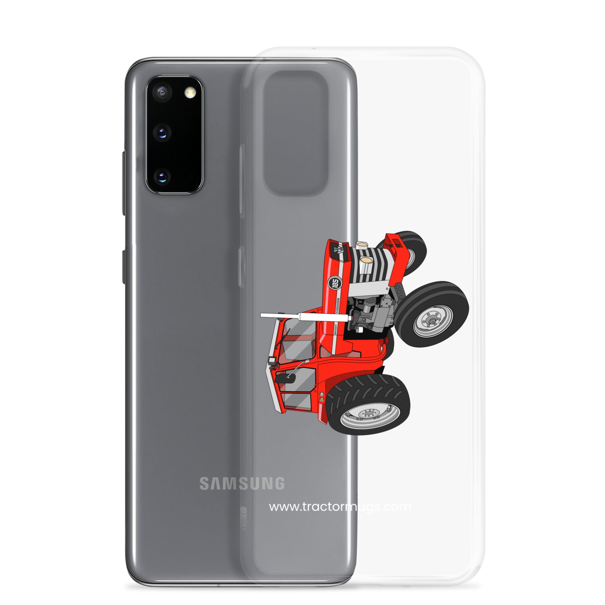 The Tractor Mugs Store Massey Ferguson 185  |  Clear Case for Samsung® Quality Farmers Merch