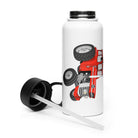 The Tractor Mugs Store Massey Ferguson 185  | Stainless steel water bottle with a straw lid Quality Farmers Merch