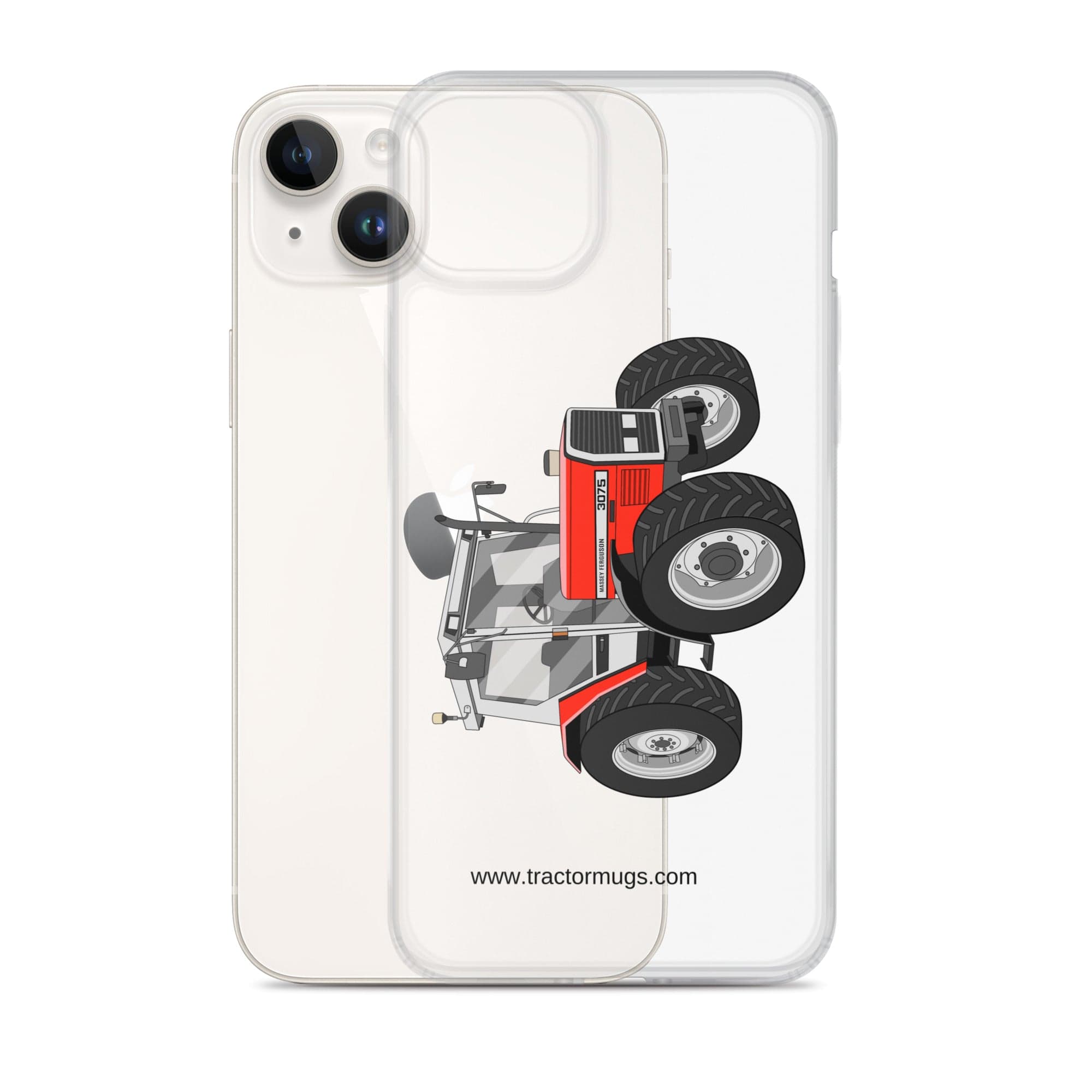 The Tractor Mugs Store Massey Ferguson 3075 |  Clear Case for iPhone® Quality Farmers Merch