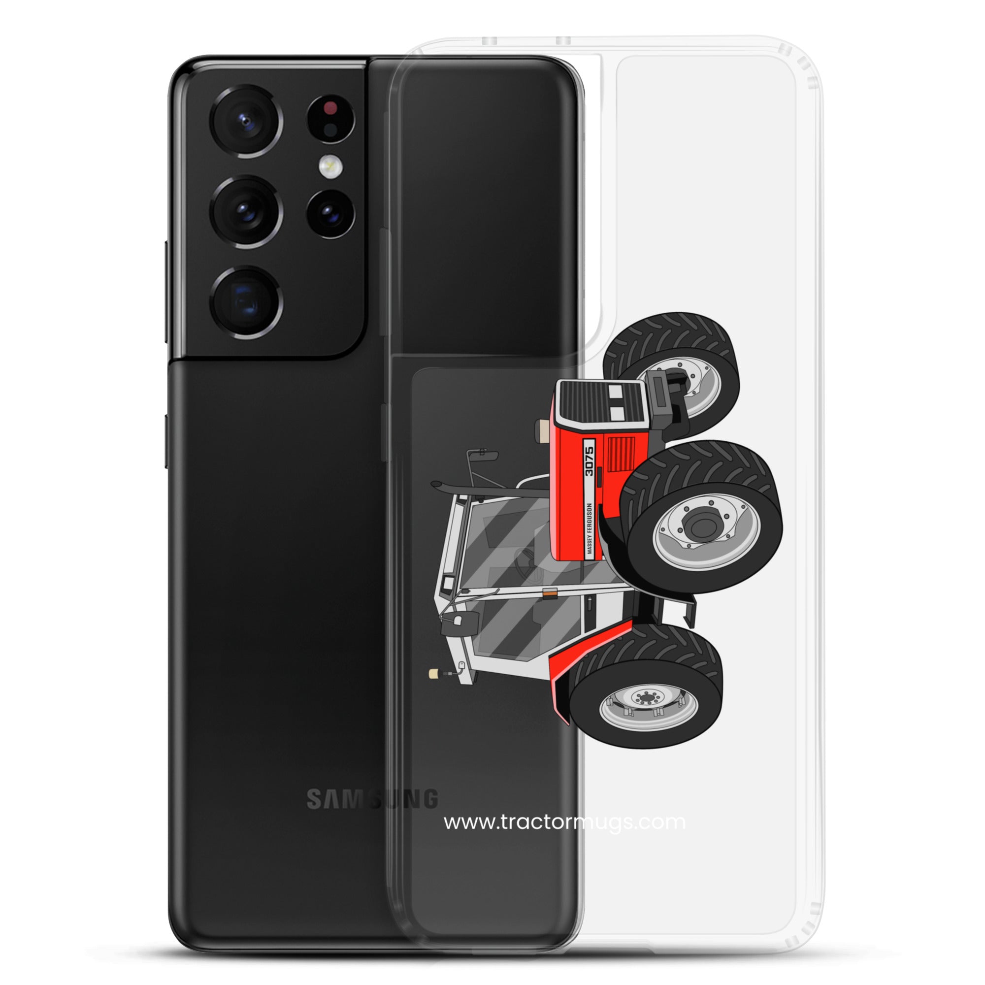 The Tractor Mugs Store Massey Ferguson 3075  |  Clear Case for Samsung® Quality Farmers Merch