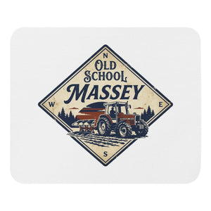 The Tractor Mugs Store Massey Ferguson 3075 OLD SCHOOL MASSEY Heritage | Mouse Mat Quality Farmers Merch