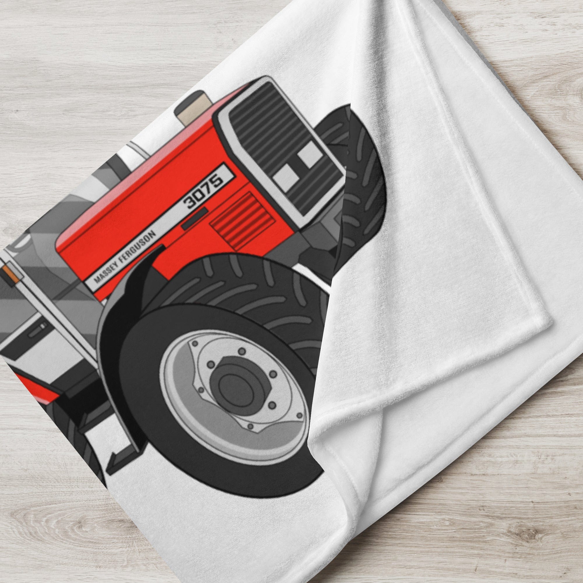 The Tractor Mugs Store Massey Ferguson 3075  | Throw Blanket Quality Farmers Merch