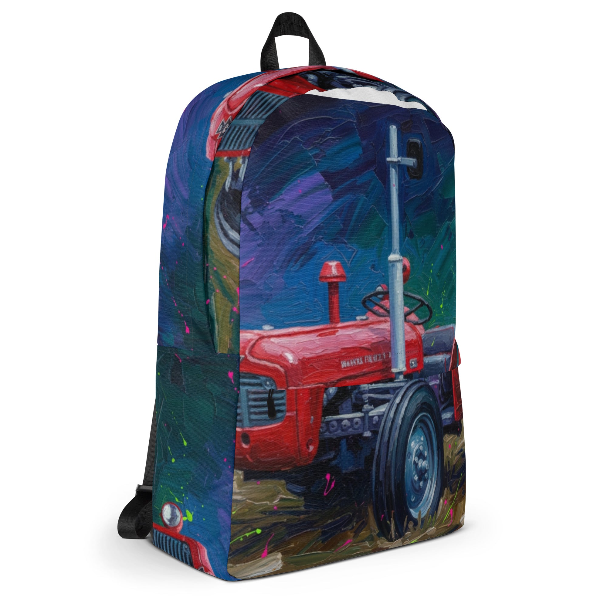 The Tractor Mugs Store Massey Ferguson 35X Splash Art | Backpack Quality Farmers Merch