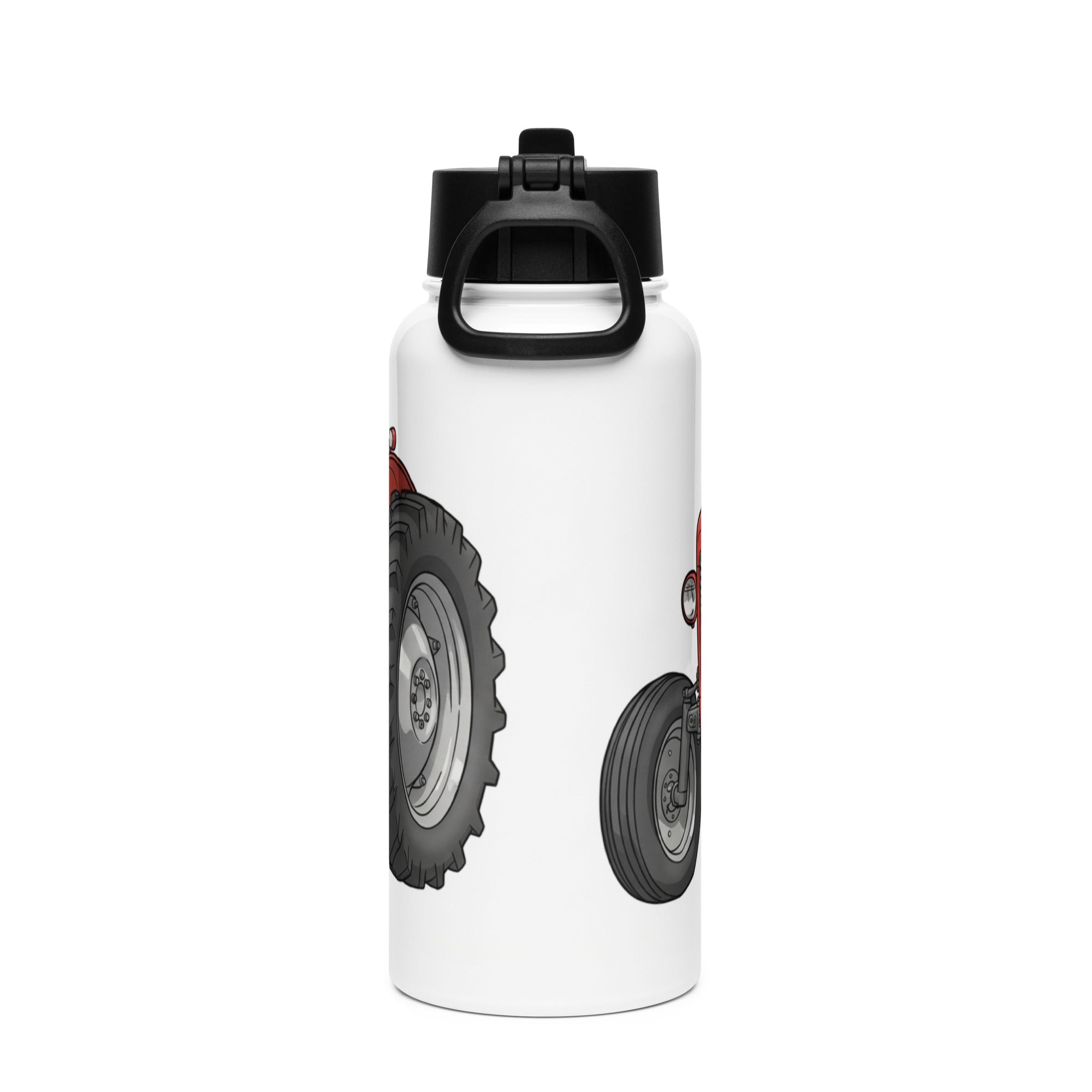 The Tractor Mugs Store Massey Ferguson 35X | Stainless steel water bottle with a straw lid Quality Farmers Merch