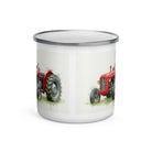 The Tractor Mugs Store Massey Ferguson 35X Water Colour | Enamel Mug Quality Farmers Merch