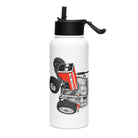 The Tractor Mugs Store Massey Ferguson 362 | Stainless steel water bottle with a straw lid Quality Farmers Merch