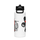 The Tractor Mugs Store Massey Ferguson 362 | Stainless steel water bottle with a straw lid Quality Farmers Merch