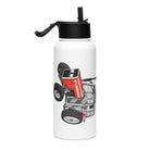 The Tractor Mugs Store Massey Ferguson 362 | Stainless steel water bottle with a straw lid Quality Farmers Merch