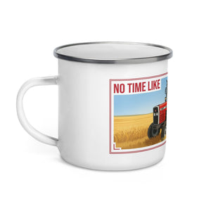 The Tractor Mugs Store Massey Ferguson 390T NO TIME LIKE HARVEST TIME! | Enamel Mug Quality Farmers Merch