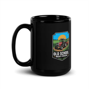 The Tractor Mugs Store Massey Ferguson 390T OLD SCHOOL MASSEY FERGUSON Bright | Black Mug Quality Farmers Merch