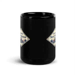 The Tractor Mugs Store Massey Ferguson 390T OLD SCHOOL MASSEY FERGUSON Heritage | Black Mug Quality Farmers Merch