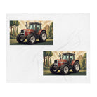 The Tractor Mugs Store Massey Ferguson 6180 | Art Deco Throw Blanket Quality Farmers Merch