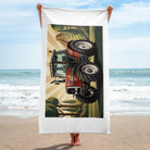 The Tractor Mugs Store Massey Ferguson 6180 | Art Deco Towel Quality Farmers Merch