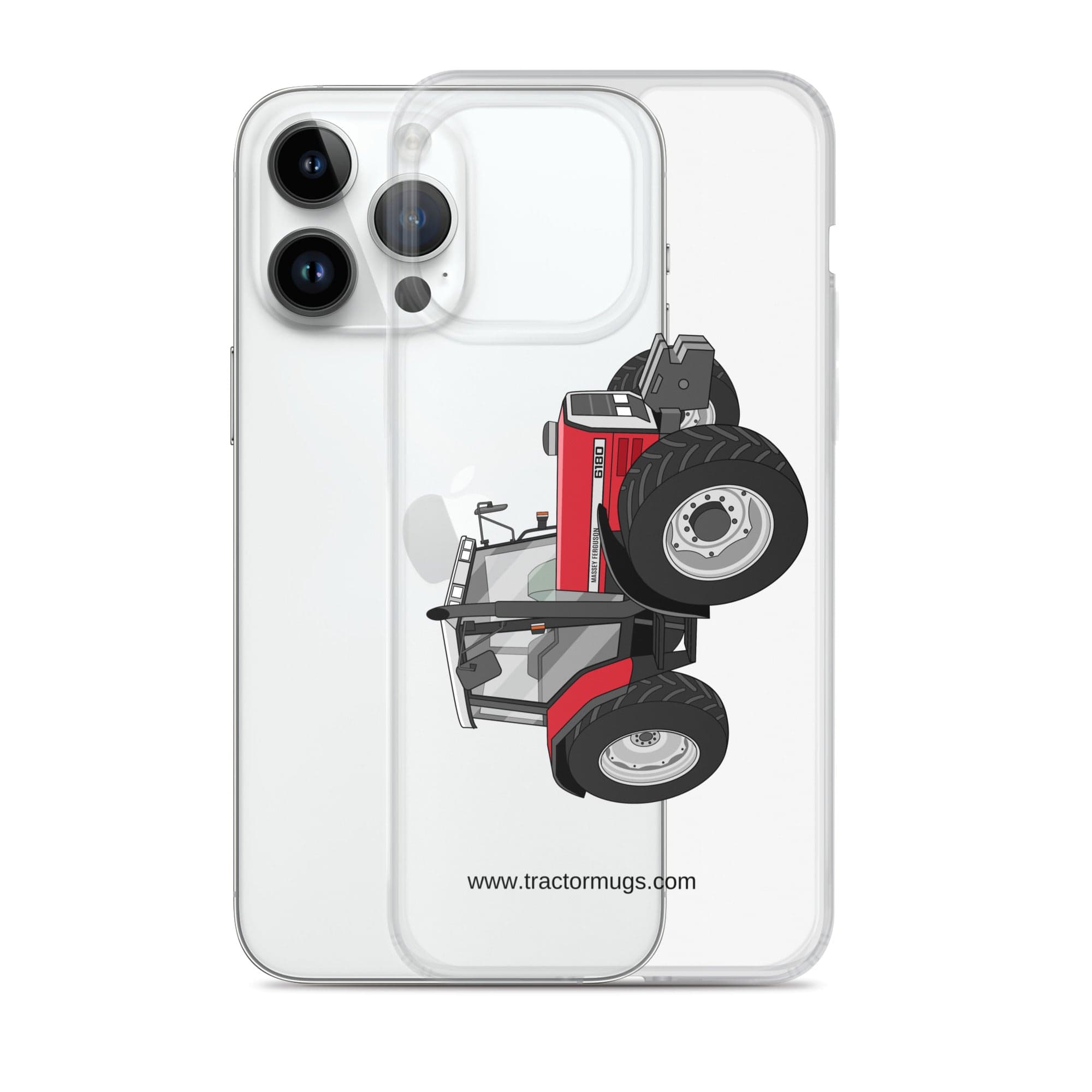 The Tractor Mugs Store Massey Ferguson 6180 | Clear Case for iPhone® Quality Farmers Merch