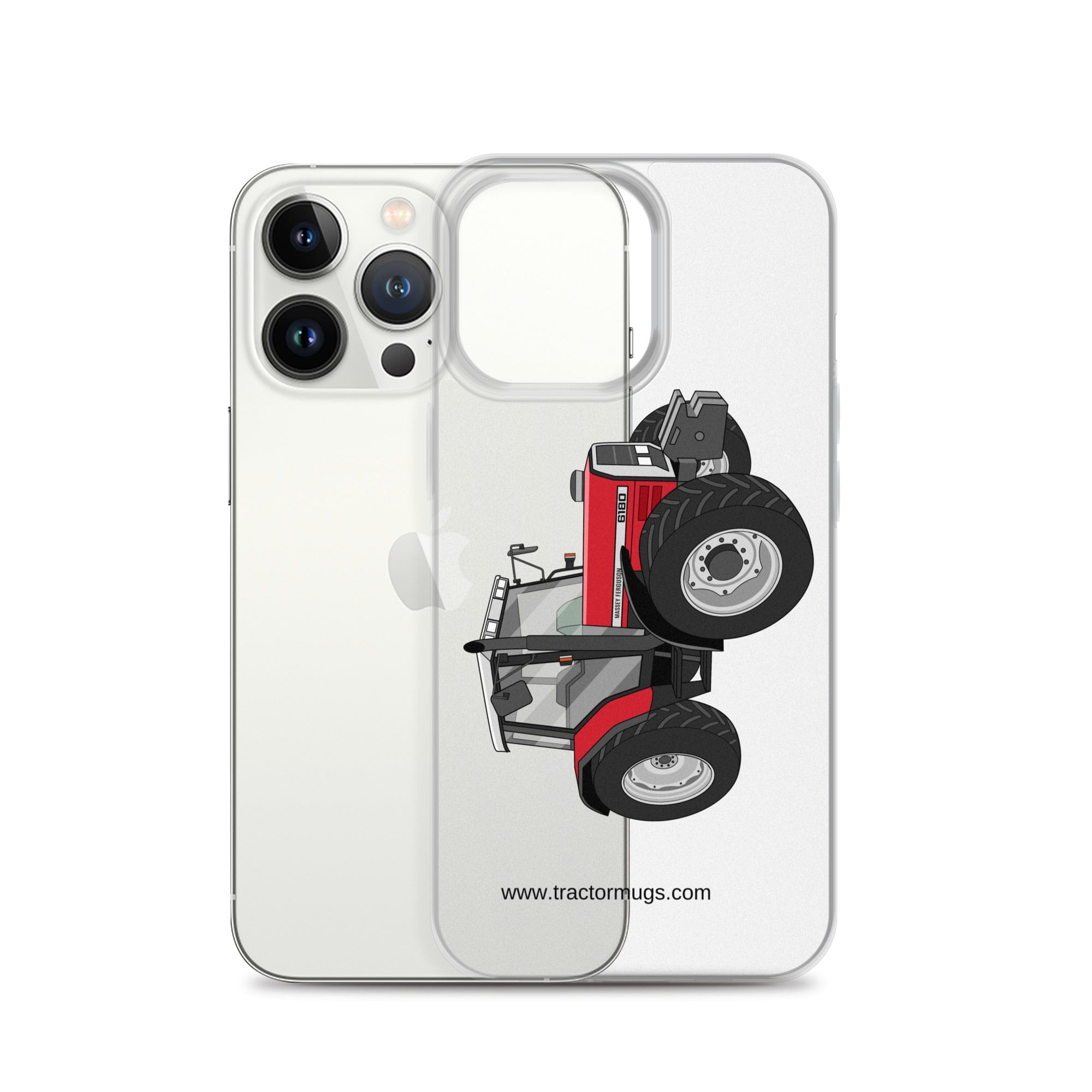 The Tractor Mugs Store Massey Ferguson 6180 | Clear Case for iPhone® Quality Farmers Merch