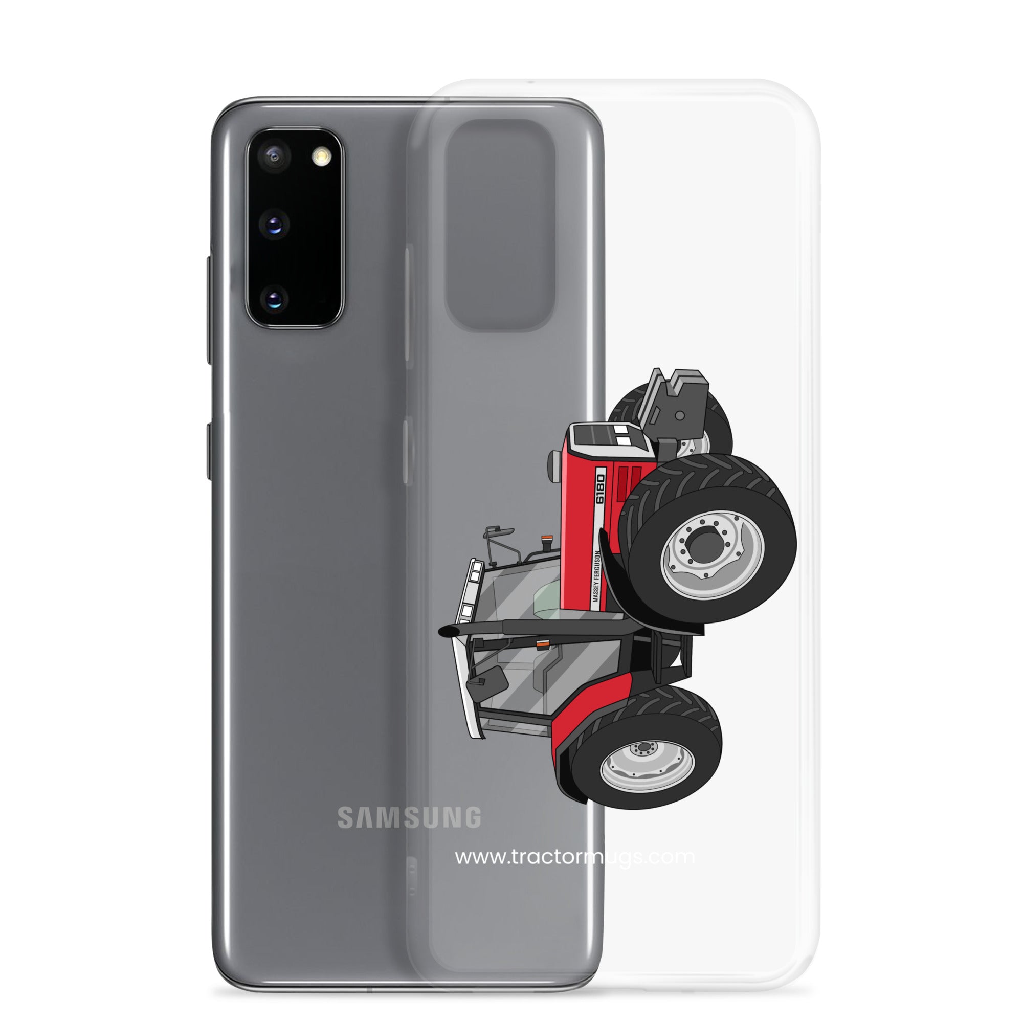 The Tractor Mugs Store Massey Ferguson 6180 | Clear Case for Samsung® Quality Farmers Merch