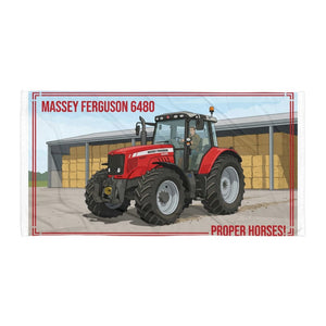 The Tractor Mugs Store Massey Ferguson 6480 PROPER HORSES! | Super Soft Towel Quality Farmers Merch