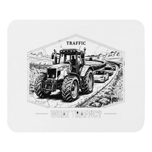 The Tractor Mugs Store Massey Ferguson 6480 TRAFFIC WHAT TRAFFIC? Moose | Mouse Mat Quality Farmers Merch