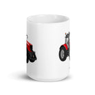 The Tractor Mugs Store Massey Ferguson 6480 | White glossy mug Quality Farmers Merch