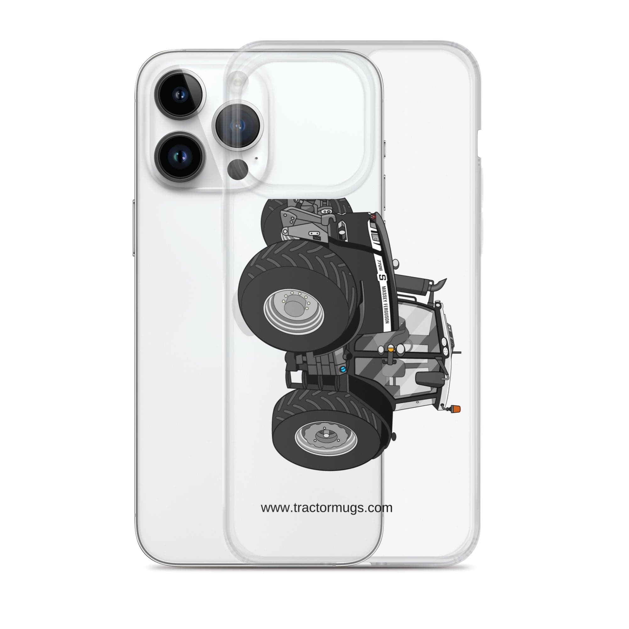 The Tractor Mugs Store Massey Ferguson 7726S Black Beauty | Clear Case for iPhone® Quality Farmers Merch