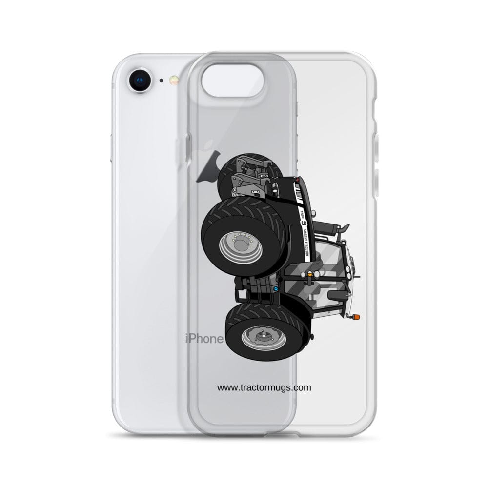The Tractor Mugs Store Massey Ferguson 7726S Black Beauty | Clear Case for iPhone® Quality Farmers Merch