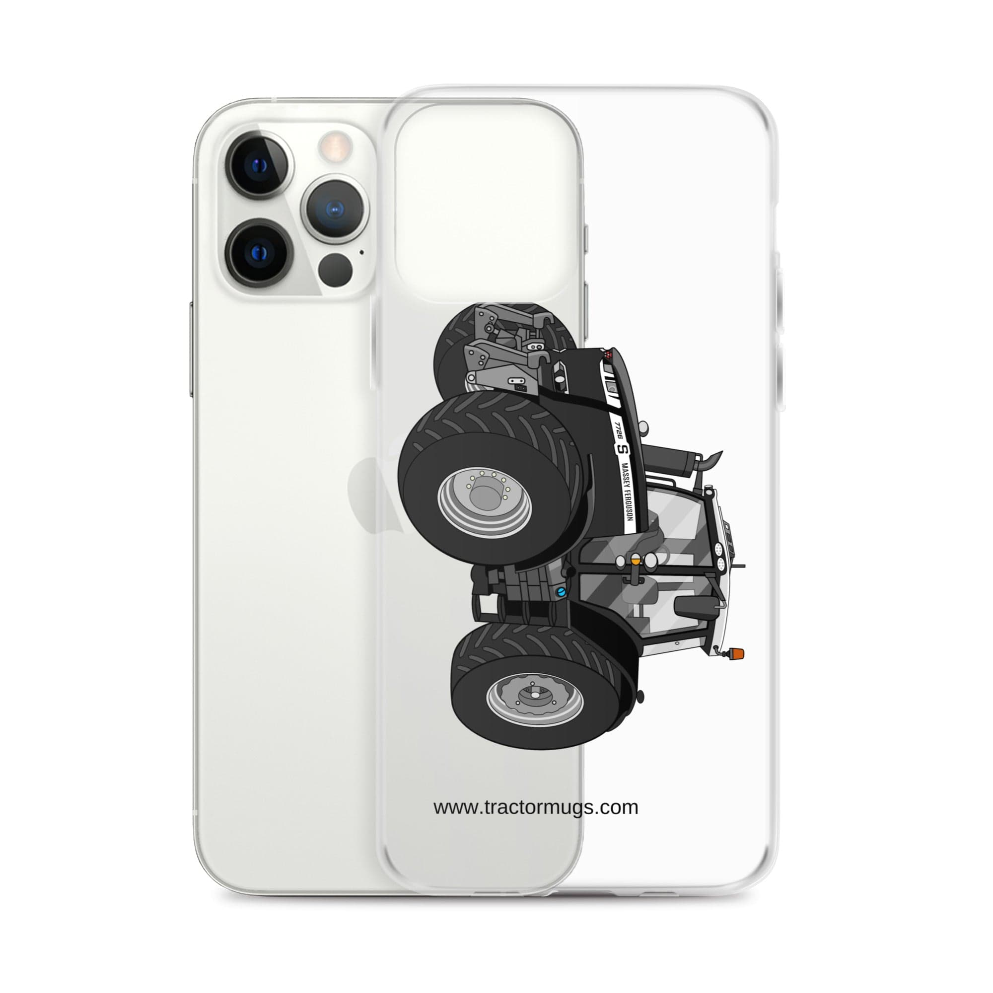 The Tractor Mugs Store Massey Ferguson 7726S Black Beauty | Clear Case for iPhone® Quality Farmers Merch
