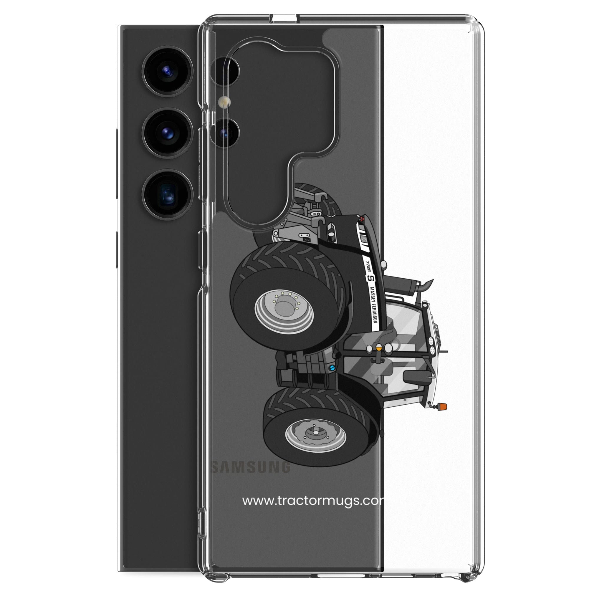 The Tractor Mugs Store Massey Ferguson 7726S Black Beauty | Clear Case for Samsung® Quality Farmers Merch