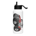 The Tractor Mugs Store Massey Ferguson 9X | Stainless steel water bottle with a straw lid Quality Farmers Merch