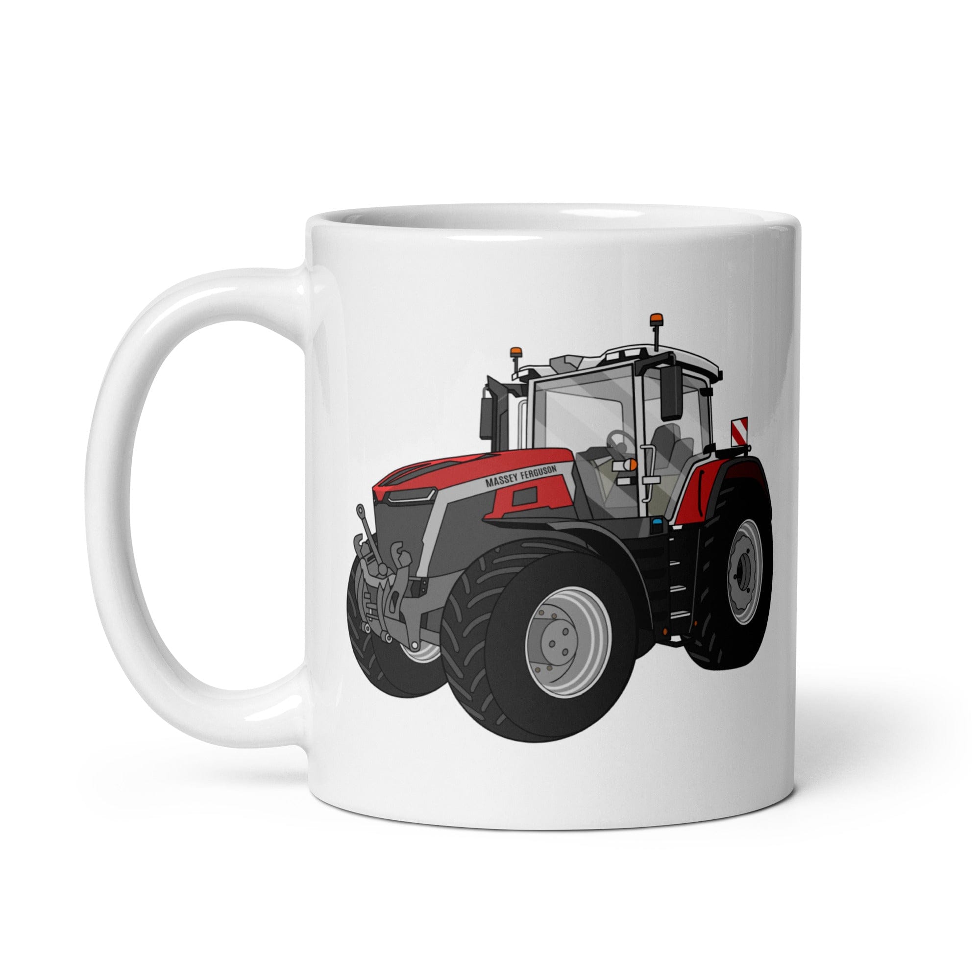 The Tractor Mugs Store Massey Ferguson 9X | White glossy mug Quality Farmers Merch