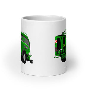 The Tractor Mugs Store Mc Hale Fusion 4 Big Baler | White glossy mug Quality Farmers Merch