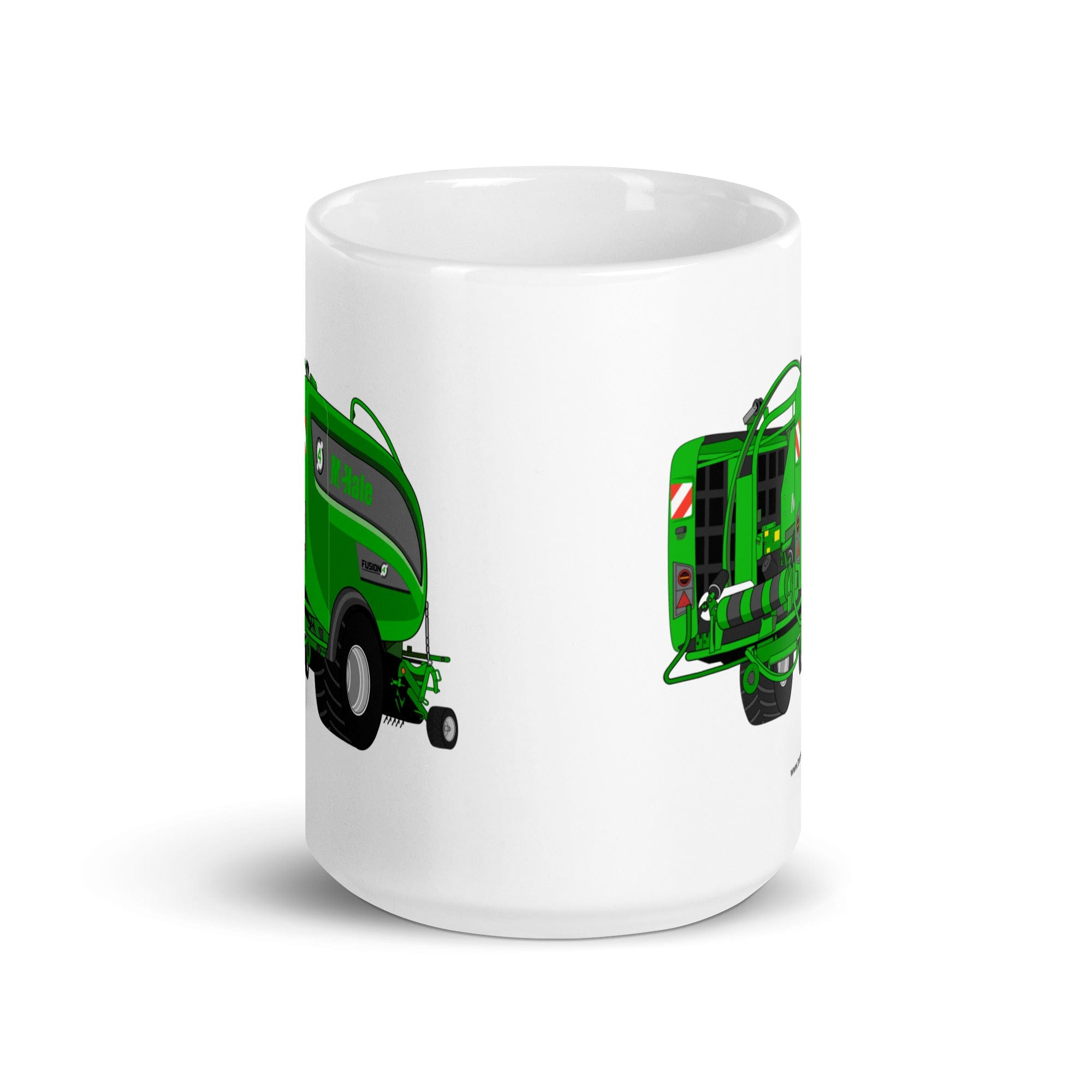 The Tractor Mugs Store Mc Hale Fusion 4 Big Baler | White glossy mug Quality Farmers Merch