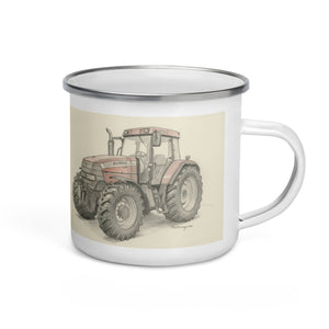The Tractor Mugs Store McCormick MTX 150 Signature Edition Pencil Sketch | Enamel Mug Quality Farmers Merch
