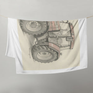 The Tractor Mugs Store McCormick MTX 150 Signature Edition Pencil Sketch | Throw Blanket Quality Farmers Merch