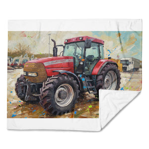 The Tractor Mugs Store McCormick MTX 150 Signature Edition Splash Art | Throw Blanket Quality Farmers Merch