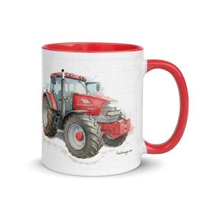 The Tractor Mugs Store McCormick MTX 200 Watercolor | Mug with Color Inside Quality Farmers Merch