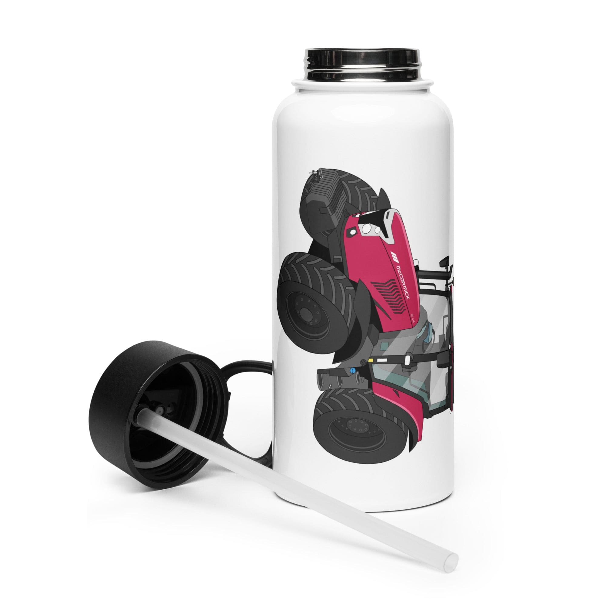 The Tractor Mugs Store McCormick X6.414 P6-Drive | Stainless steel water bottle with a straw lid Quality Farmers Merch