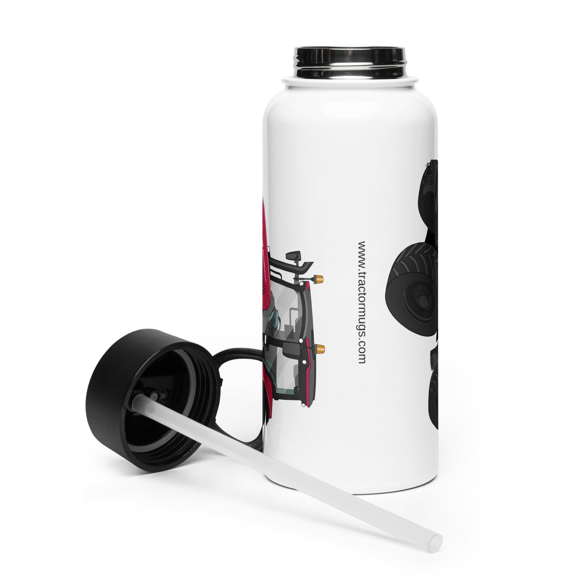 The Tractor Mugs Store McCormick X6.414 P6-Drive | Stainless steel water bottle with a straw lid Quality Farmers Merch