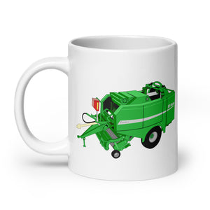 The Tractor Mugs Store McHale Fusion 2 Big Baler | White glossy mug Quality Farmers Merch