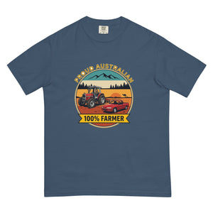 The Tractor Mugs Store Midnight Massey Ferguson 3075 PROUD AUSTRALIAN 100% FARMER Outdoor | Unisex Premium T-shirt Quality Farmers Merch
