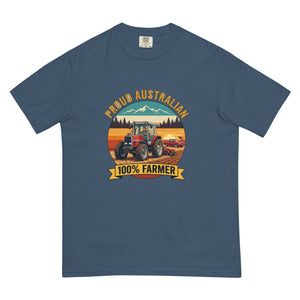 The Tractor Mugs Store Midnight Massey Ferguson 3075 PROUD AUSTRALIAN 100% FARMER Outdoor | Unisex Premium T-shirt Quality Farmers Merch