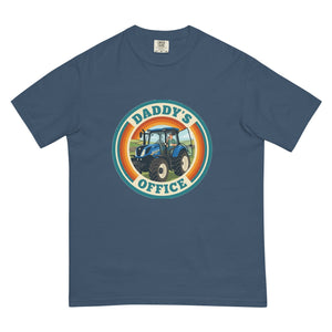 The Tractor Mugs Store Midnight New Holland T7.210 DADDY'S OFFICE Retro | Unisex Premium T-shirt Quality Farmers Merch