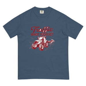 The Tractor Mugs Store Midnight / S Massey Ferguson 6480 TRAFFIC WHAT TRAFFIC? Two Tone | Unisex Premium T-shirt Quality Farmers Merch