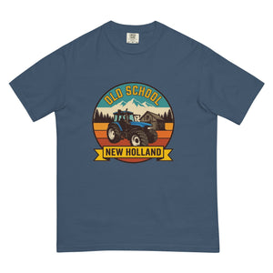 The Tractor Mugs Store Midnight / S New Holland TM 135 OLD SCHOOL NEW HOLLAND Outdoor | Unisex Premium T-shirt Quality Farmers Merch