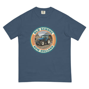 The Tractor Mugs Store Midnight / S New Holland TM 135 OLD SCHOOL NEW HOLLAND Retro | Unisex Premium T-shirt Quality Farmers Merch