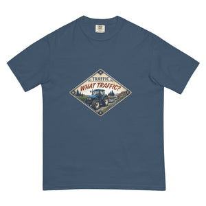 The Tractor Mugs Store Midnight / S New Holland TM 135 TRAFFIC WHAT TRAFFIC? Heritage | Unisex Premium T-shirt Quality Farmers Merch